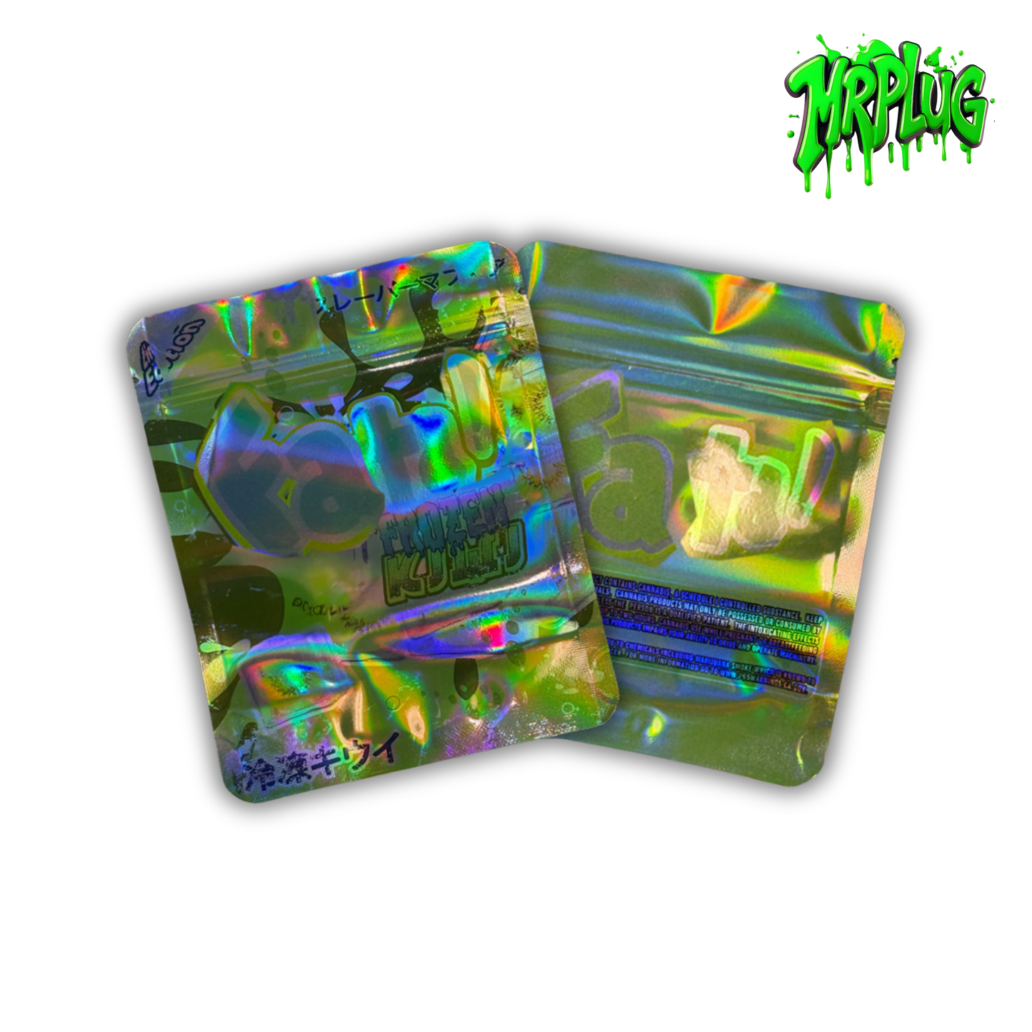 Custom Holographic Mylar Bags 3.5-7g