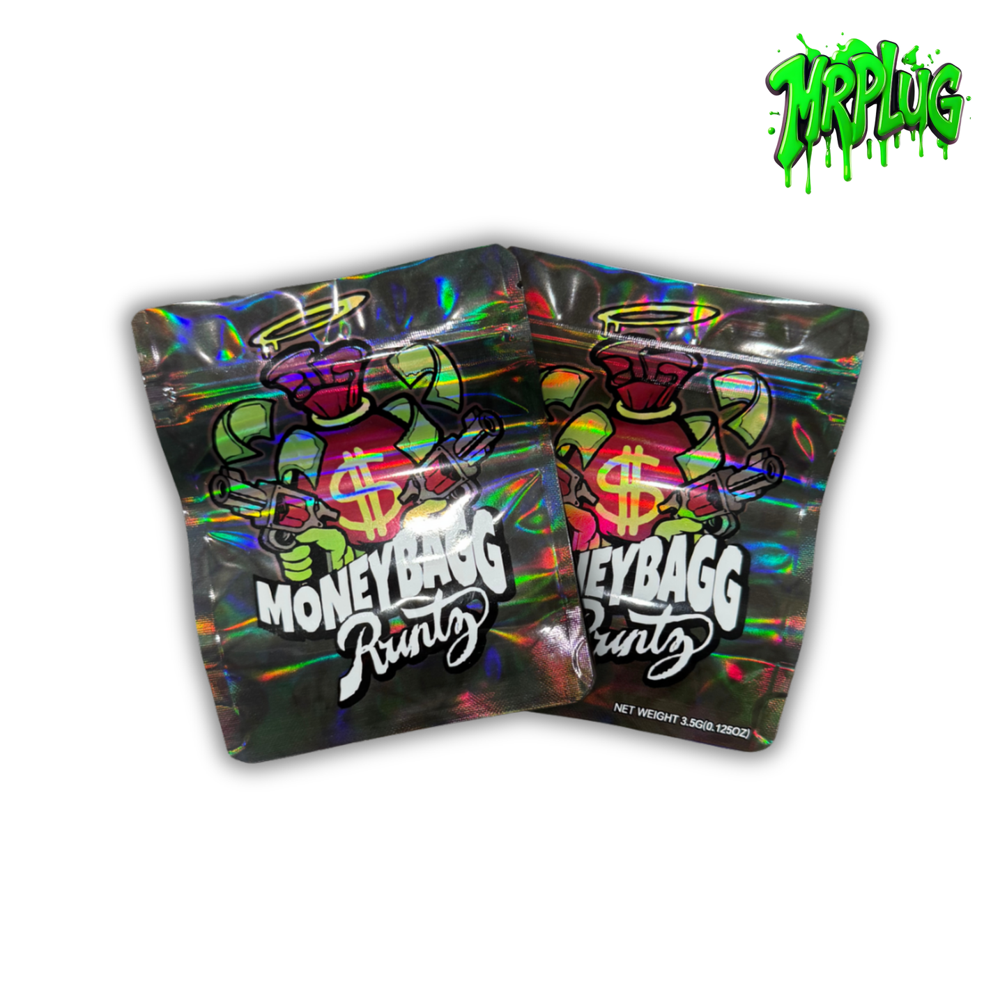 Custom Holographic Mylar Bags 3.5-7g