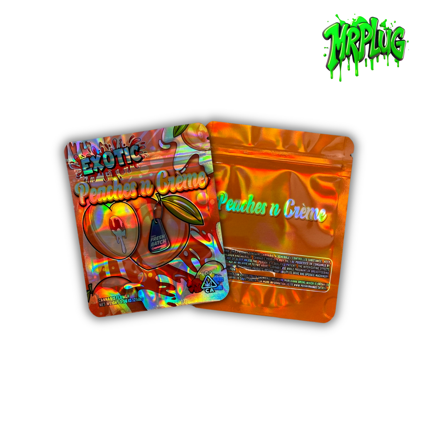 Custom Mylar Bags 3.5-7g Runde Ecken
